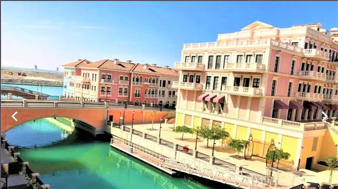Apartment for Rent in Qanat Quartier With View of Water